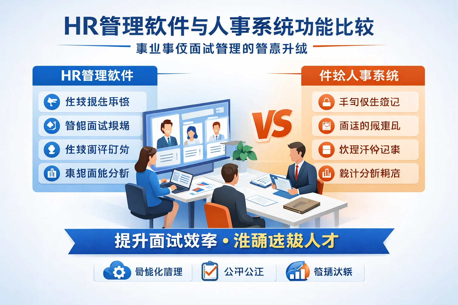 HR管理软件与人事系统功能比较：事业单位面试管理的智慧升级
