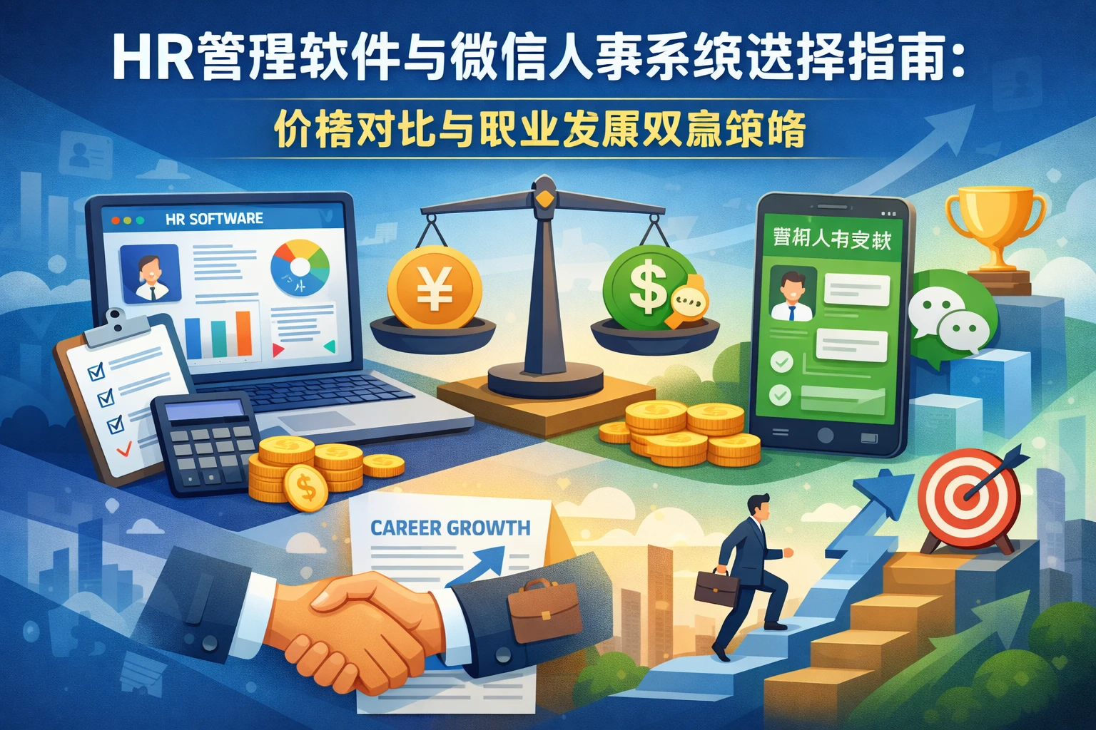 HR管理软件与微信人事系统选择指南:价格对比与职业发展双赢策略