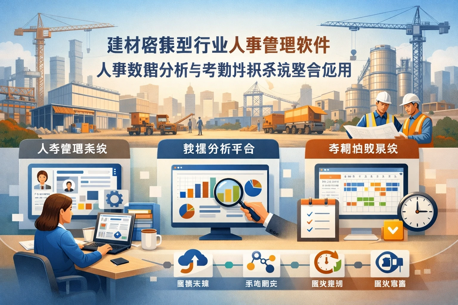 建材密集型行业人事管理软件、人事数据分析系统与考勤排班系统的整合应用