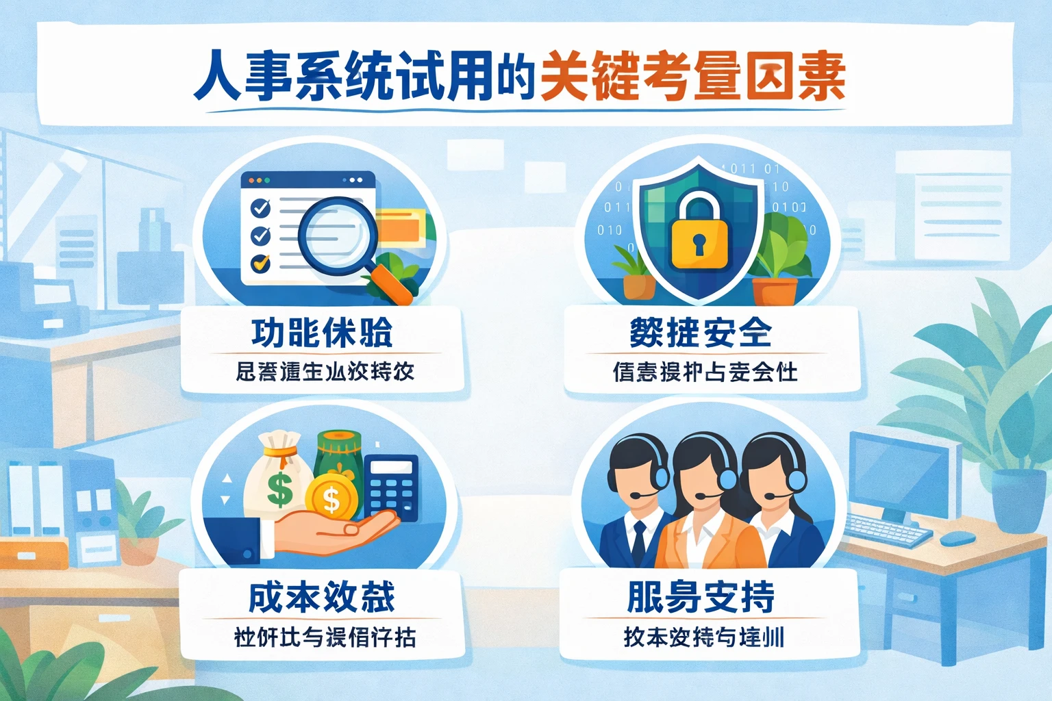 人事系统试用的关键考量因素