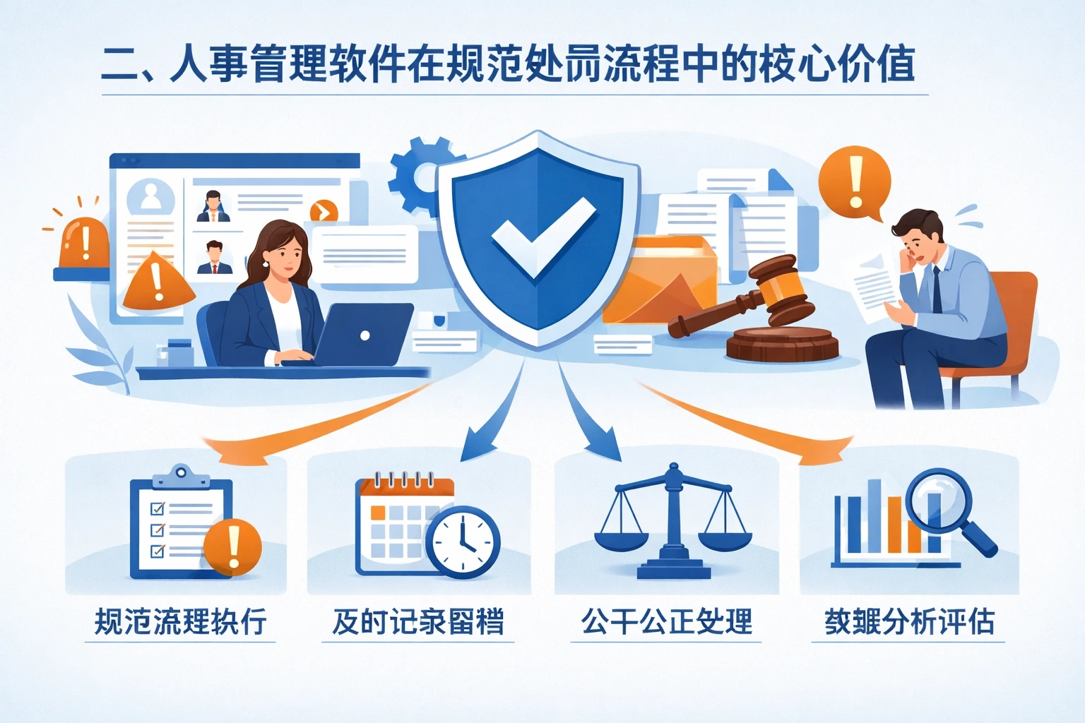 二、人事管理软件在规范处罚流程中的核心价值