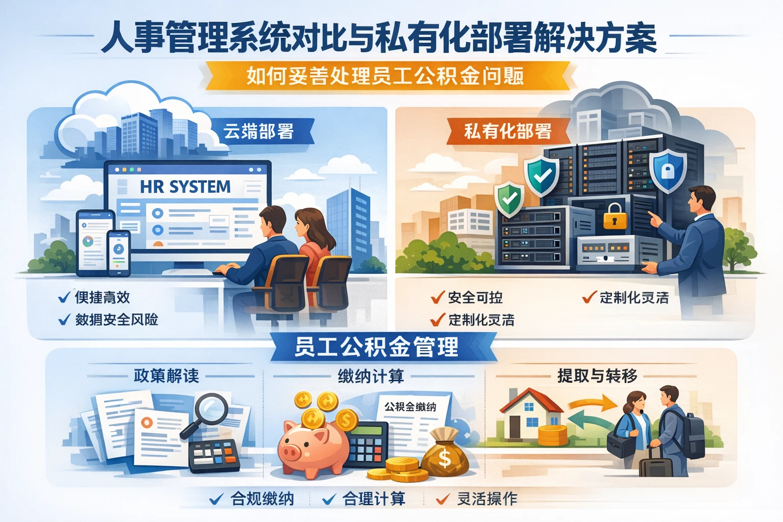 人事管理系统对比与私有化部署解决方案：如何妥善处理员工公积金问题