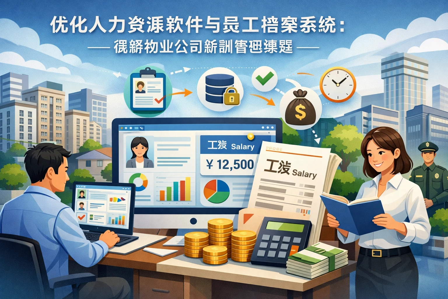 优化人力资源软件与员工档案系统：破解物业公司薪酬管理难题