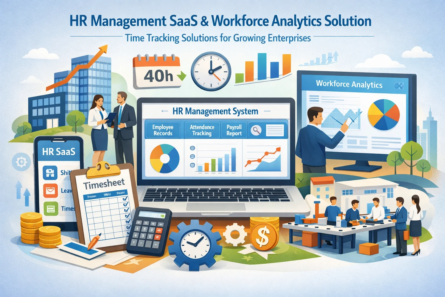 人力资源管理系统、人事管理SaaS与人事数据分析系统：企业规模扩张中的工时管理解决方案