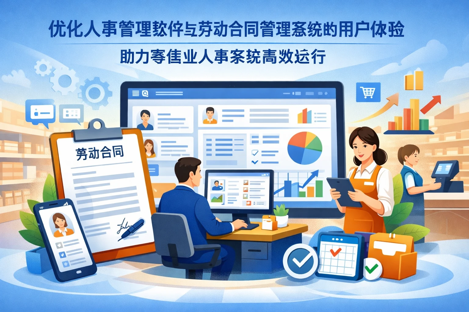 优化人事管理软件与劳动合同管理系统的用户体验，助力零售业人事系统高效运行