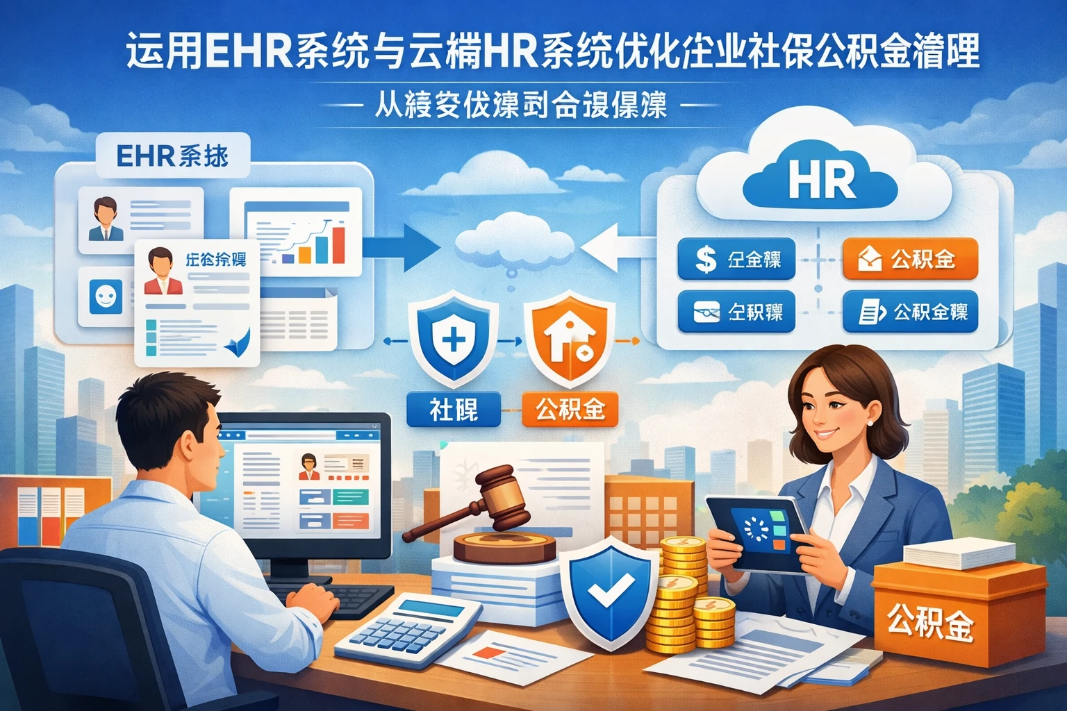运用EHR系统与云端HR系统优化企业社保公积金管理：从薪资核算到合规保障