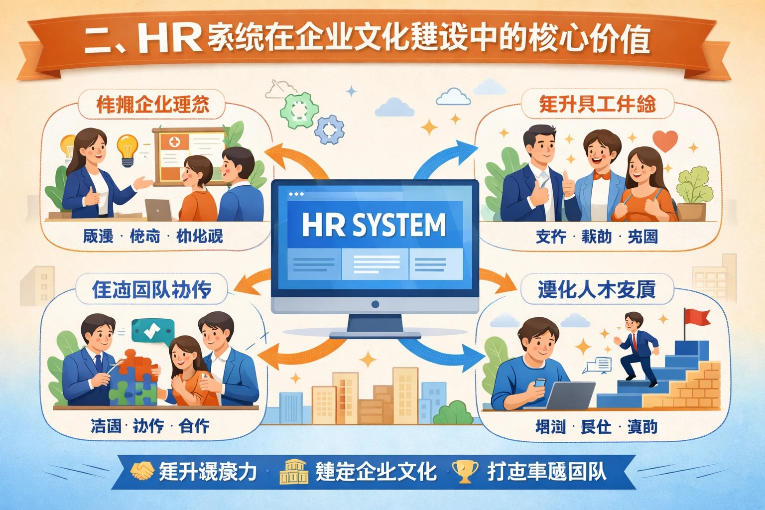 二、HR系统在企业文化建设中的核心价值