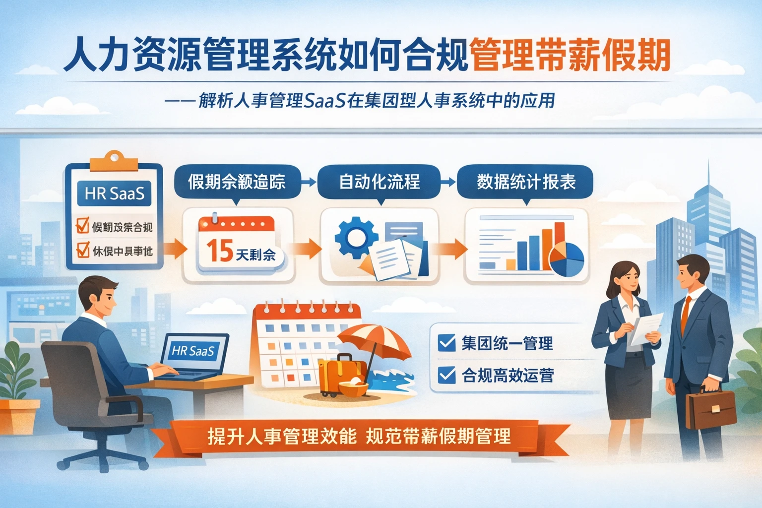 人力资源管理系统如何合规管理带薪假期——解析人事管理SaaS在集团型人事系统中的应用