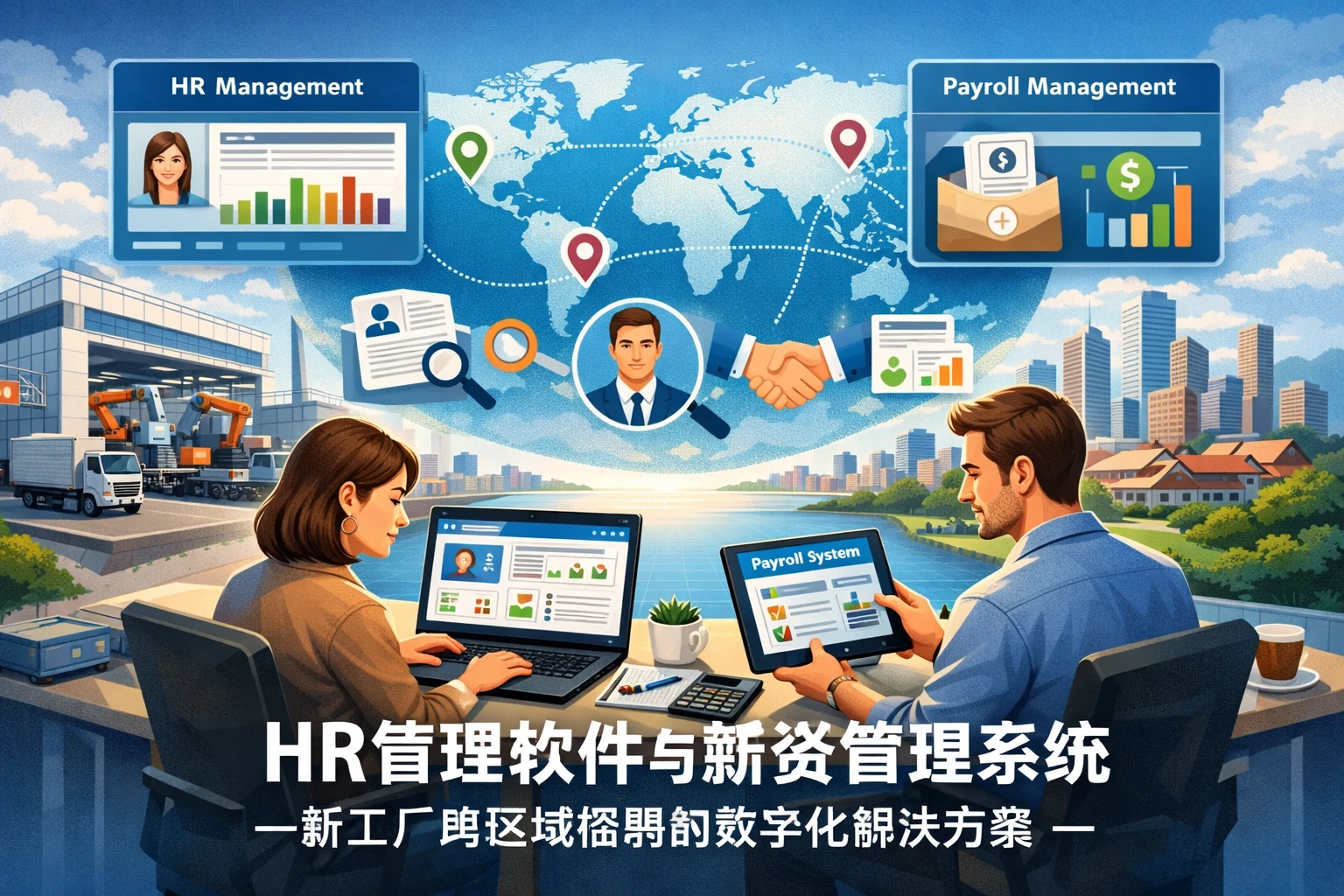 HR管理软件与薪资管理系统：新工厂跨区域招聘的数字化解决方案