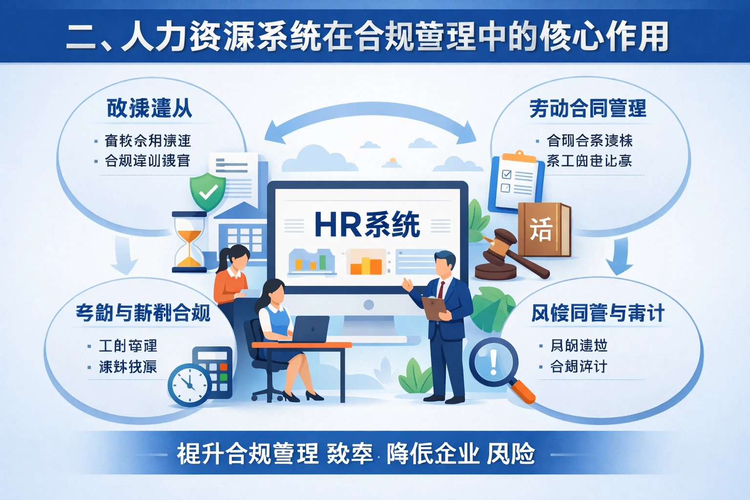 二、人力资源系统在合规管理中的核心作用