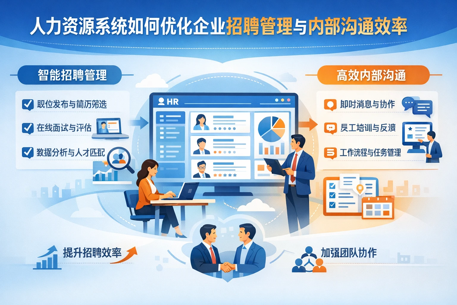 人力资源系统如何优化企业招聘管理与内部沟通效率