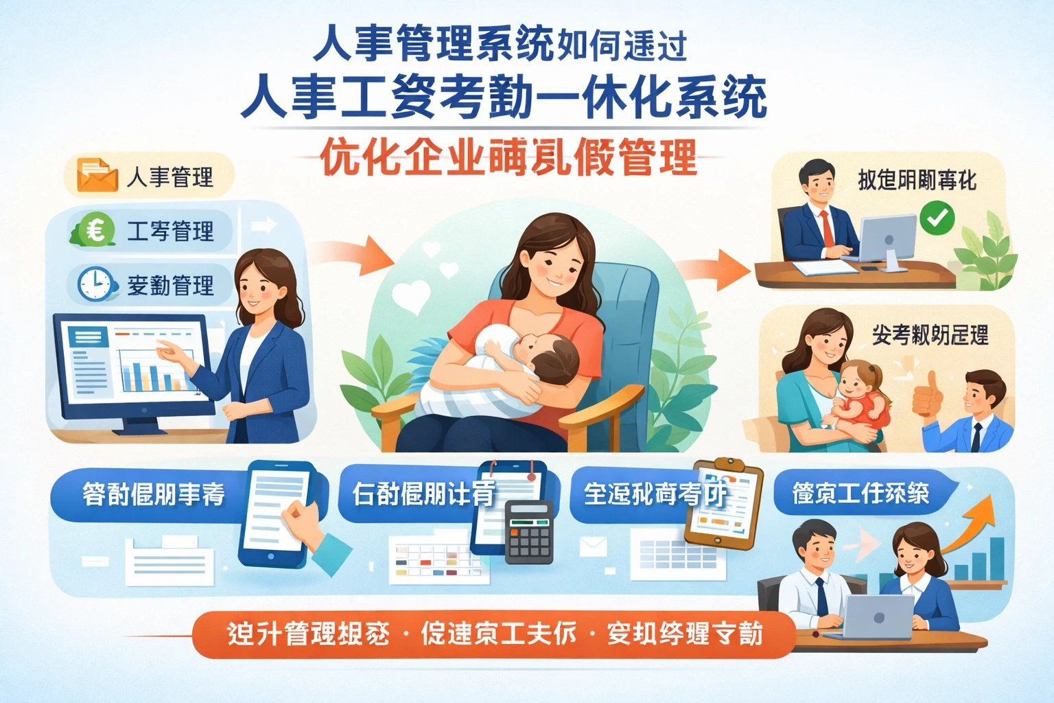 人事管理系统如何通过人事工资考勤一体化系统优化企业哺乳假管理