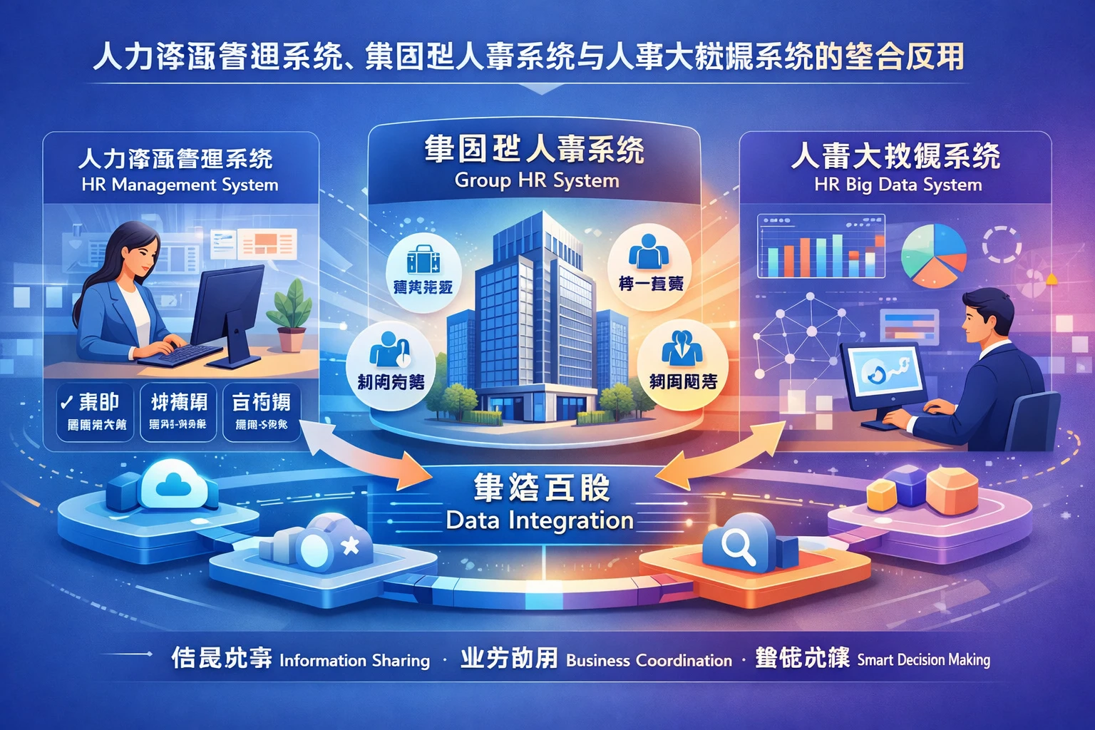 人力资源管理系统、集团型人事系统与人事大数据系统的整合应用