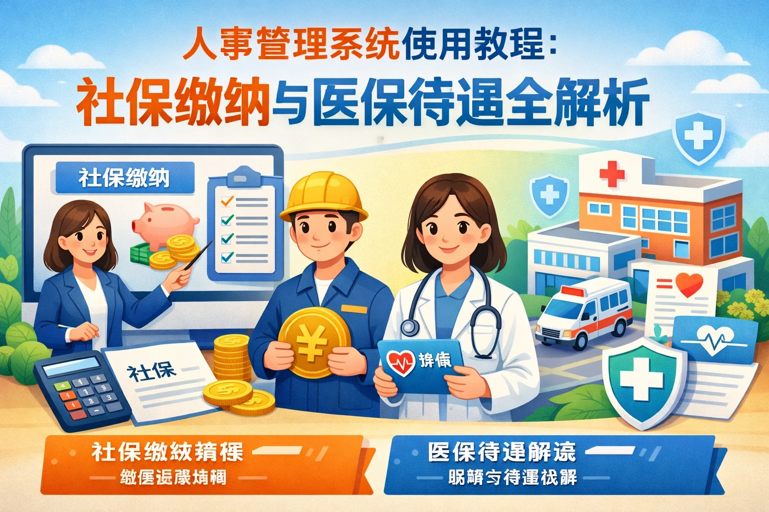 人事管理系统使用教程:社保缴纳与医保待遇全解析