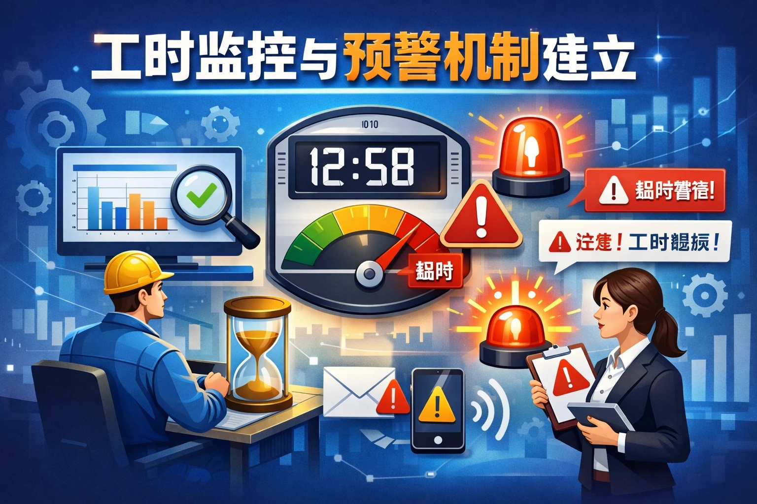 工时监控与预警机制建立