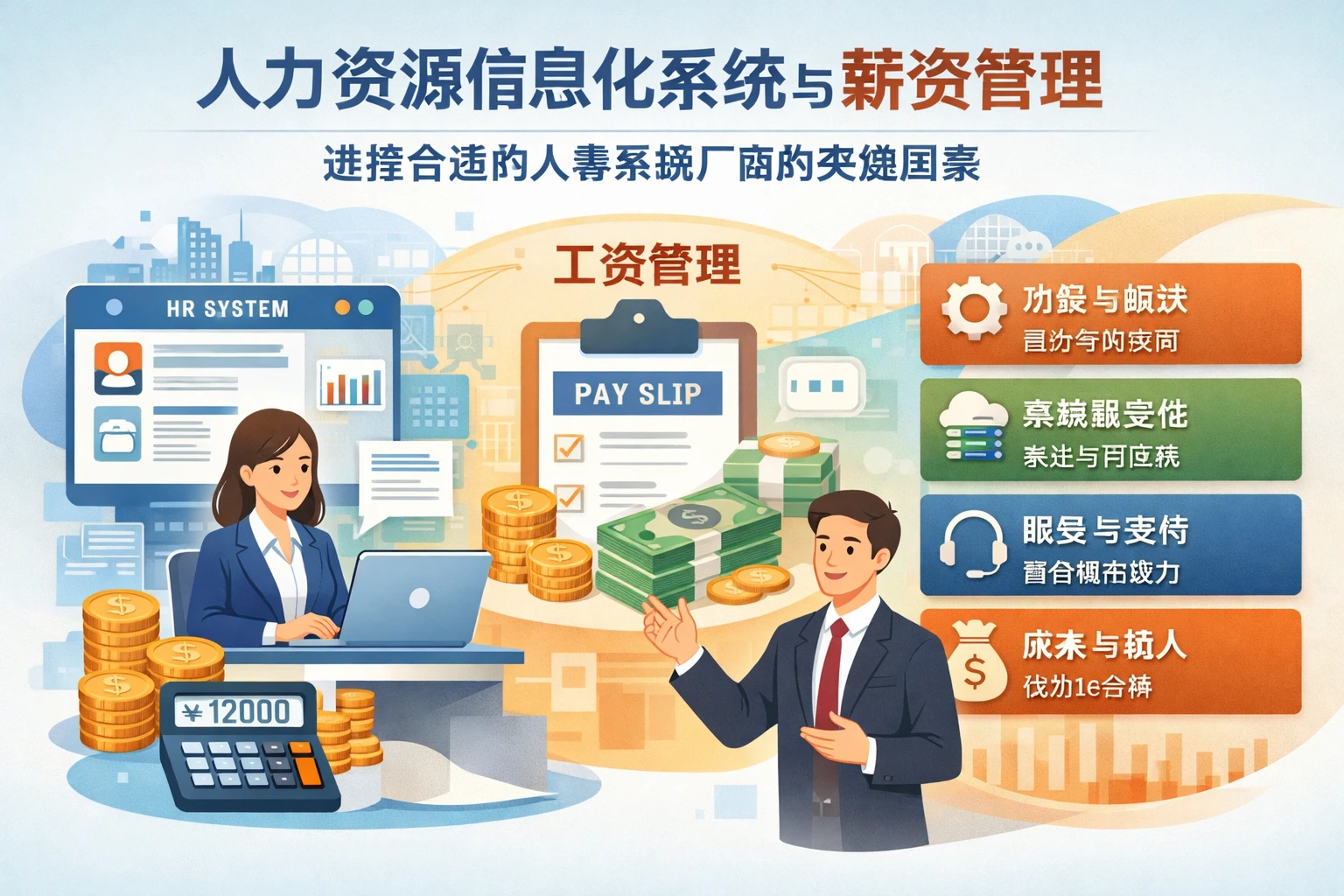 人力资源信息化系统与薪资管理：选择合适的人事系统厂商的关键因素