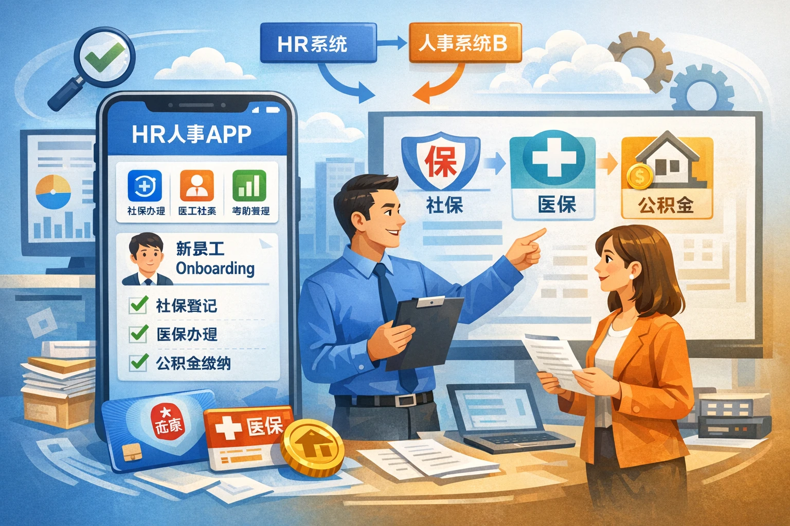 选择优质人力资源管理系统与人事系统APP：优化新员工社保办理流程的最佳实践