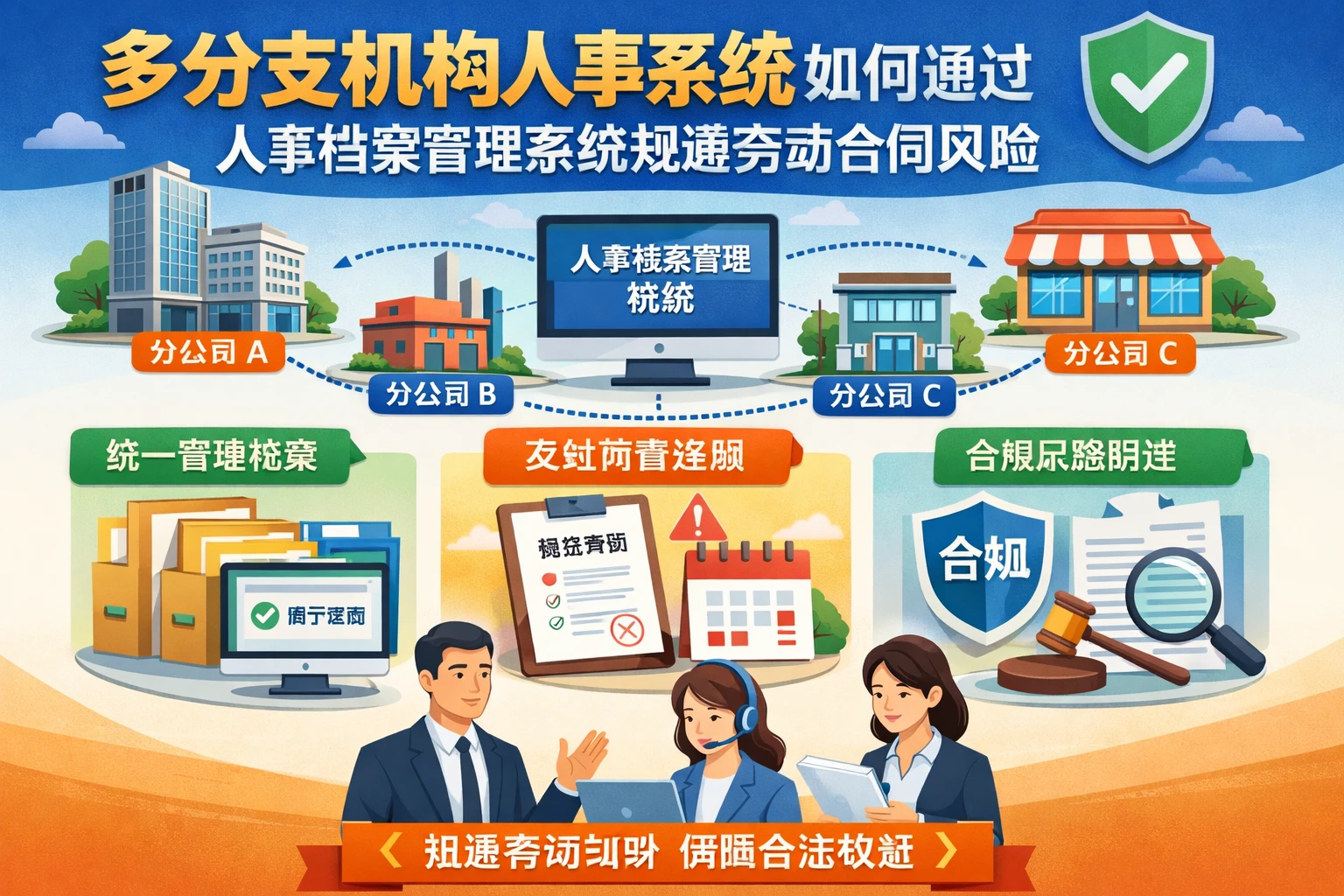 多分支机构人事系统如何通过人事档案管理系统规避劳动合同风险