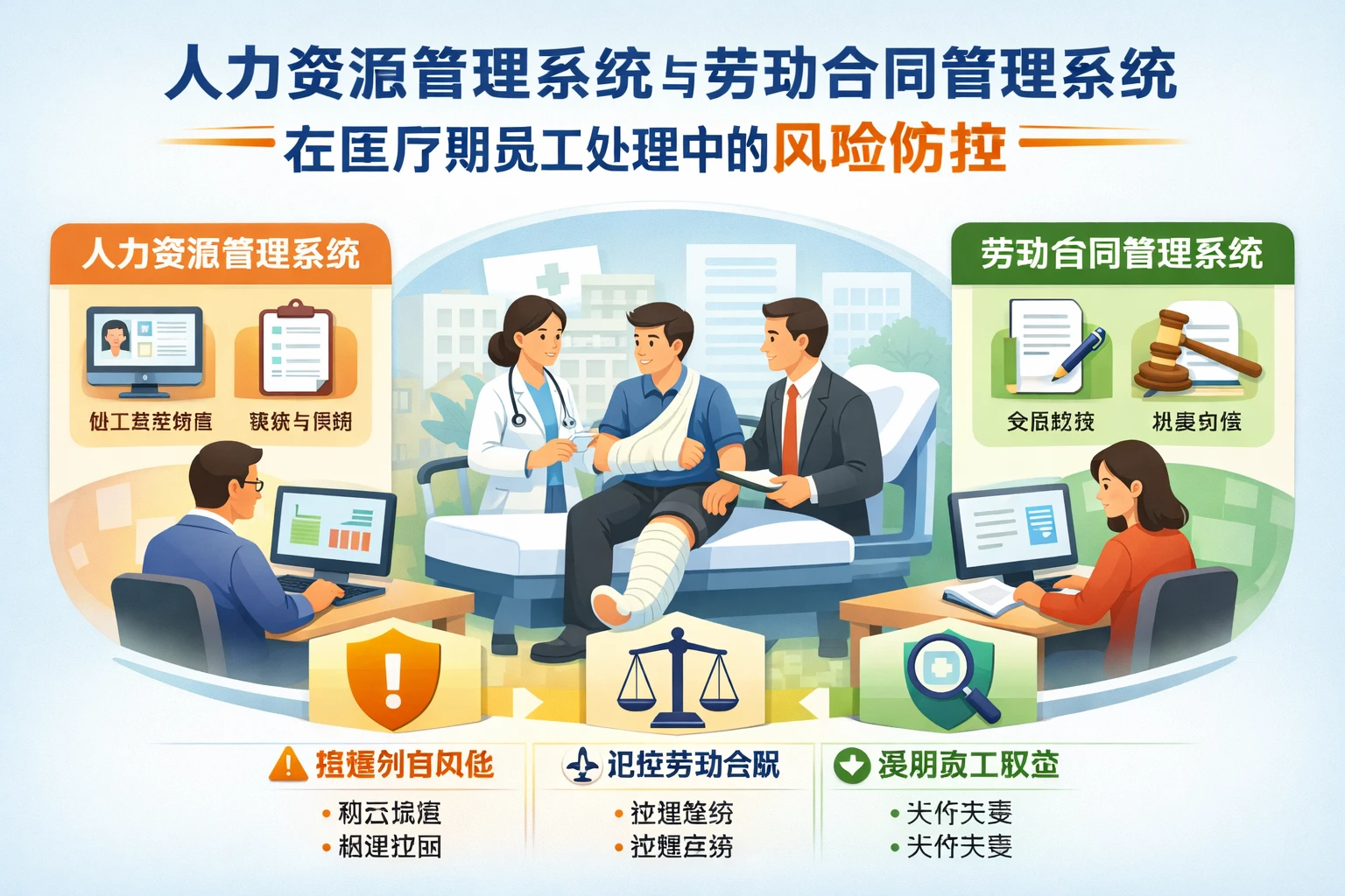人力资源管理系统与劳动合同管理系统在医疗期员工处理中的风险防控