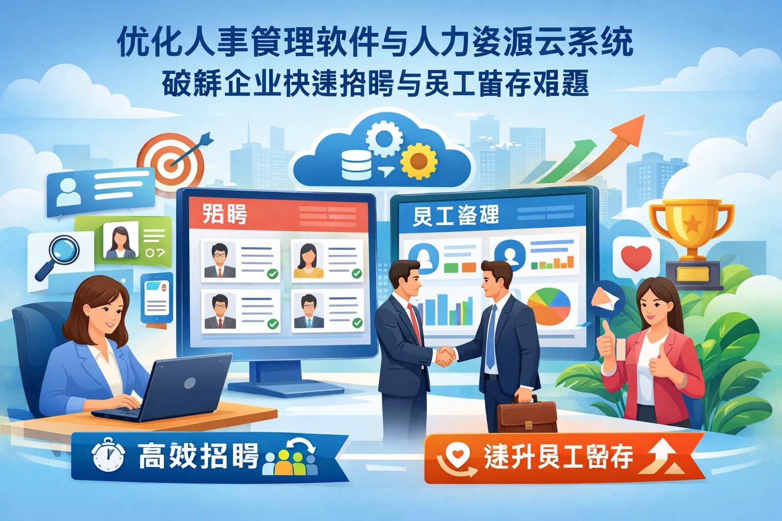 优化人事管理软件与人力资源云系统,破解企业快速招聘与员工留存难题