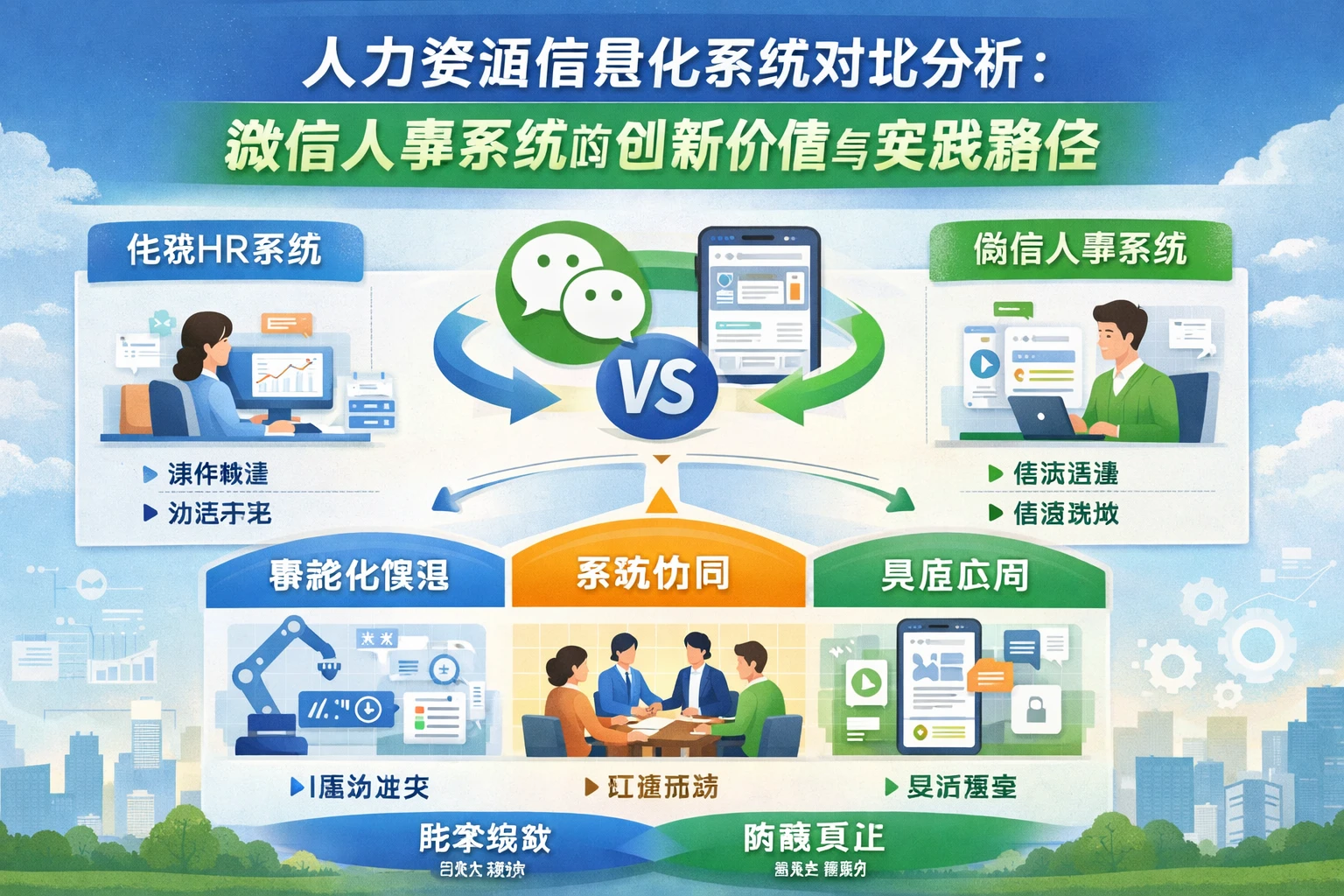 人力资源信息化系统对比分析：微信人事系统的创新价值与实践路径