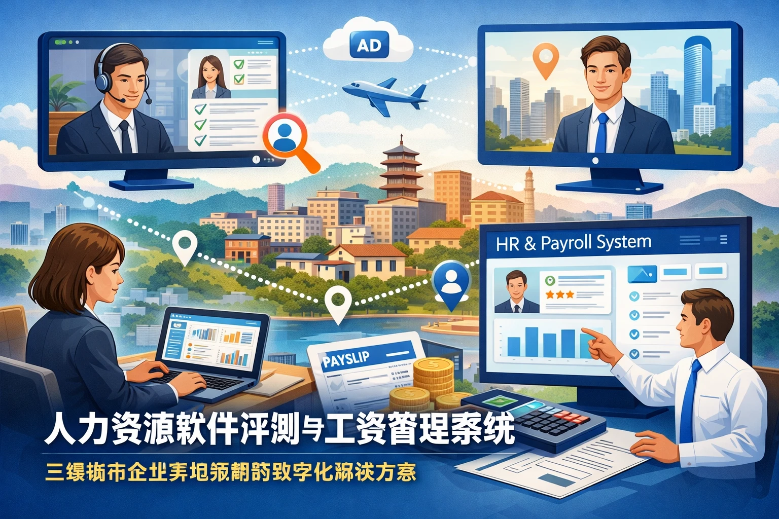 人力资源软件评测与工资管理系统：三线城市企业异地招聘的数字化解决方案