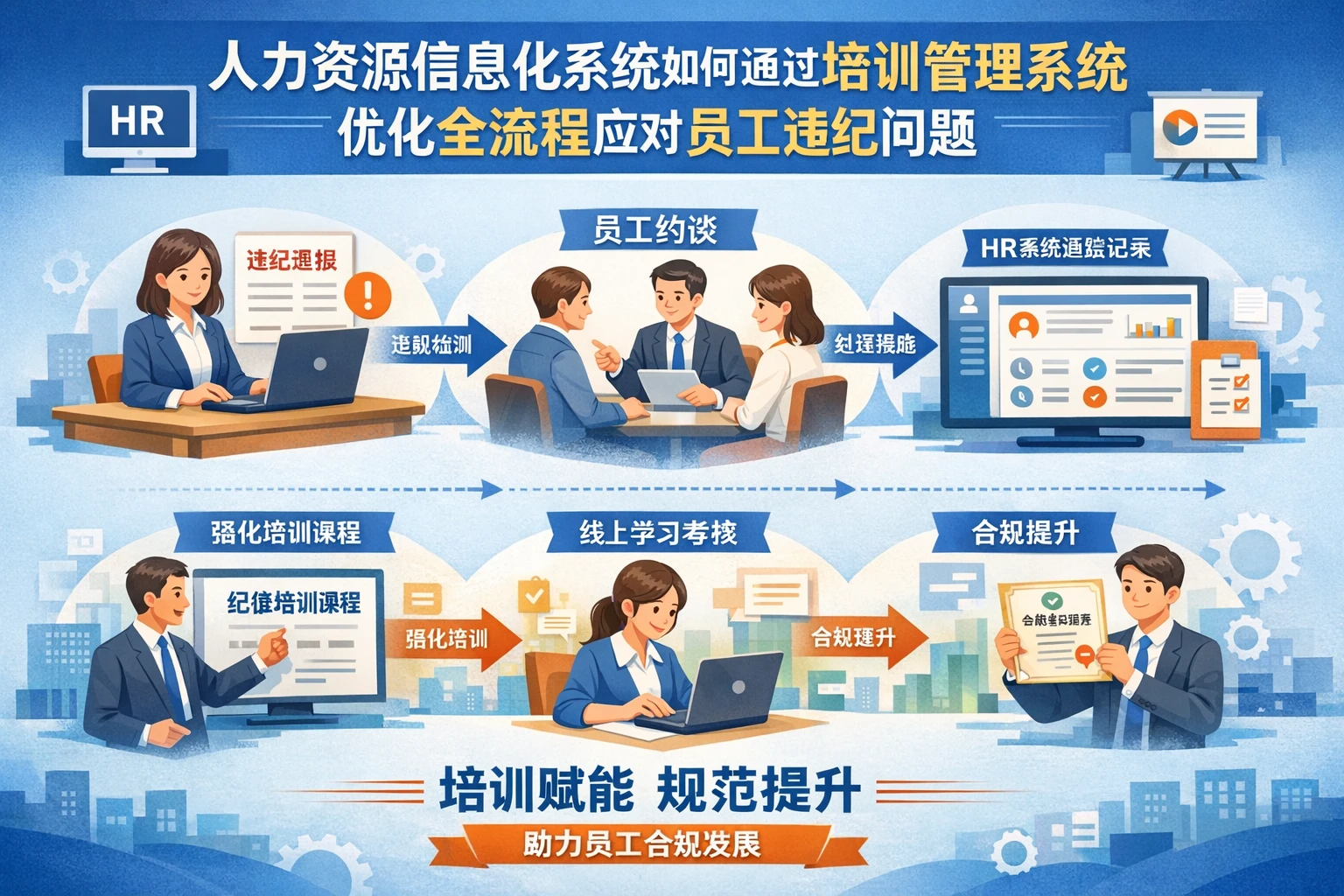 人力资源信息化系统如何通过培训管理系统优化全流程应对员工违纪问题