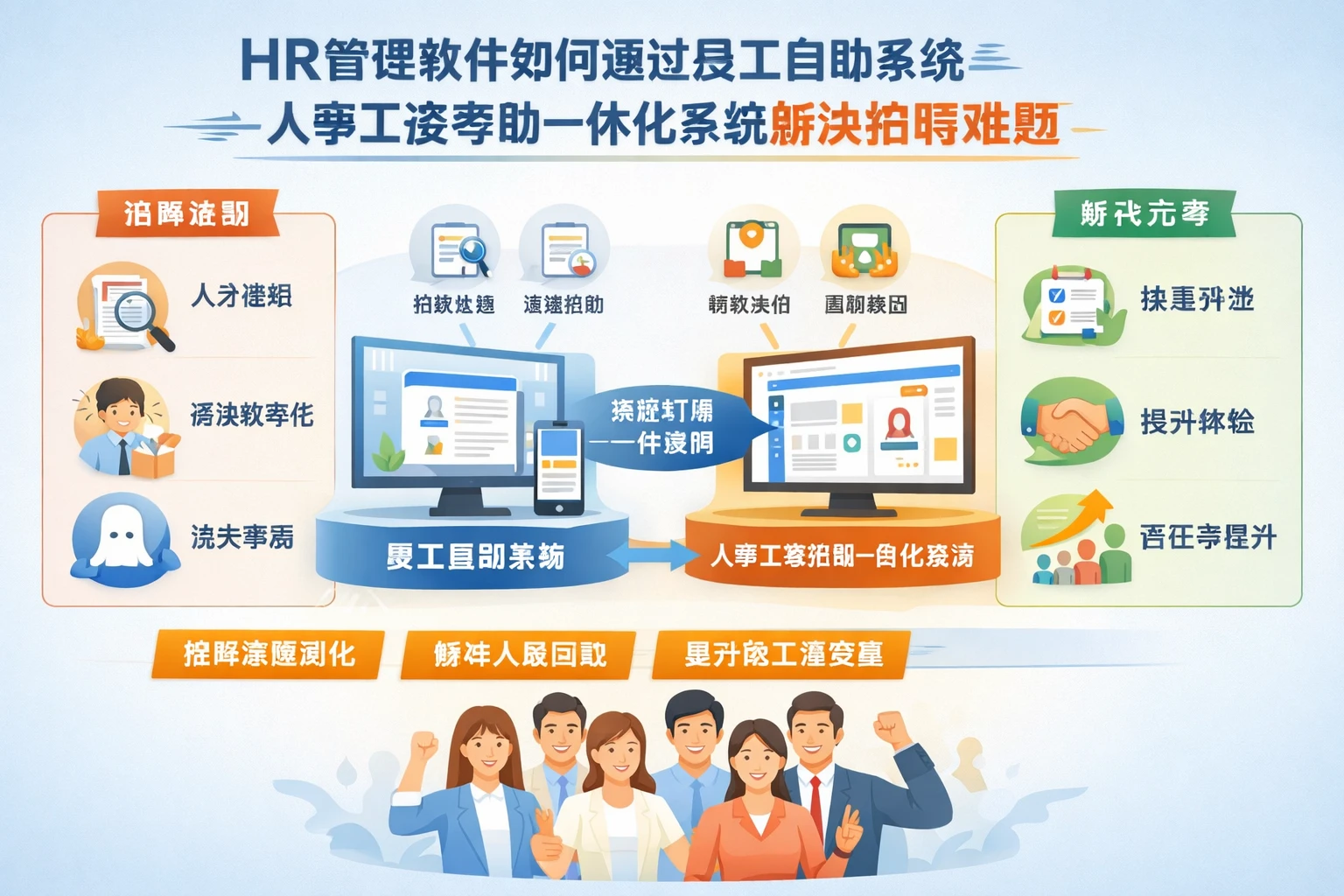 HR管理软件如何通过员工自助系统与人事工资考勤一体化系统解决招聘难题