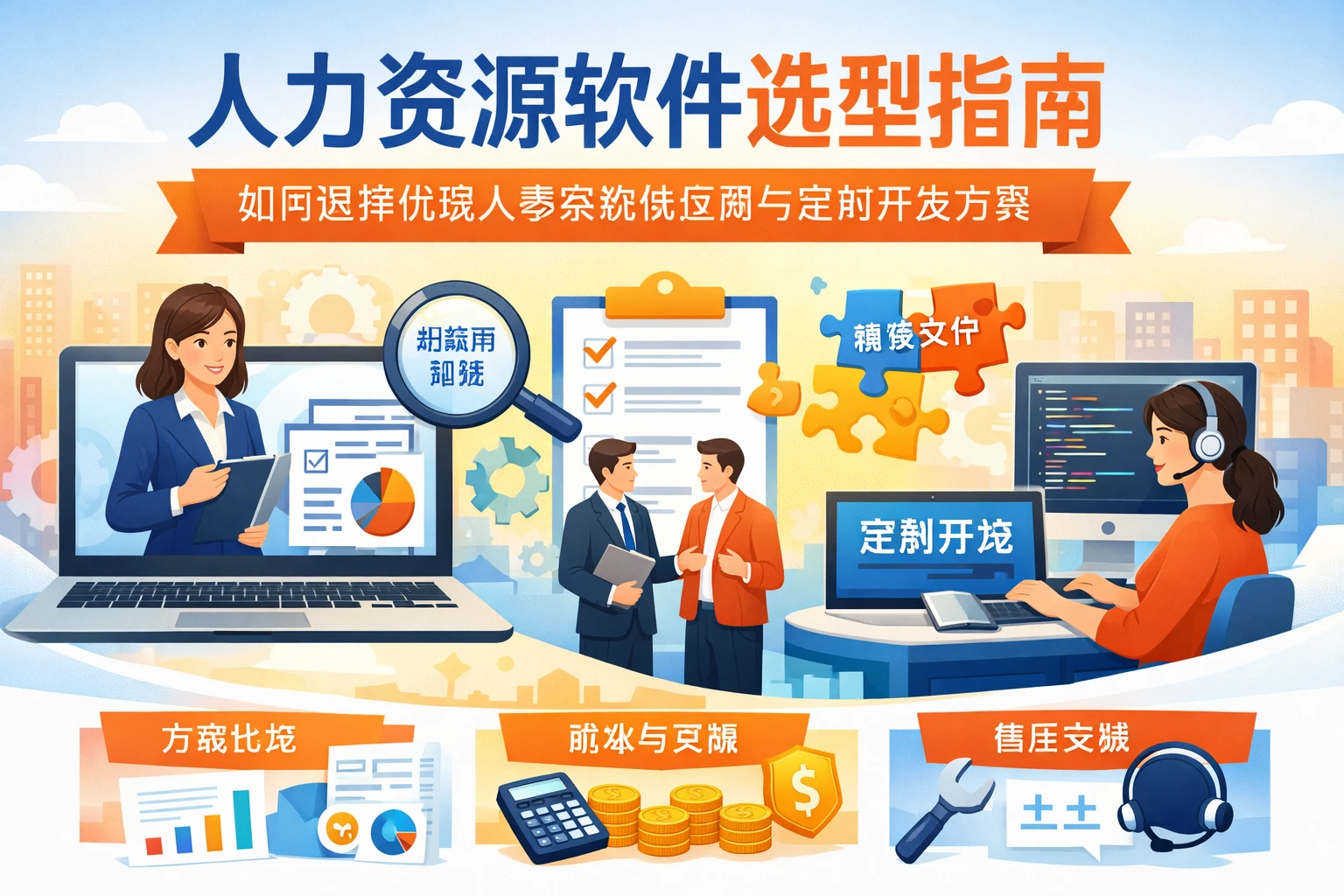 人力资源软件选型指南：如何选择优质人事系统供应商与定制开发方案