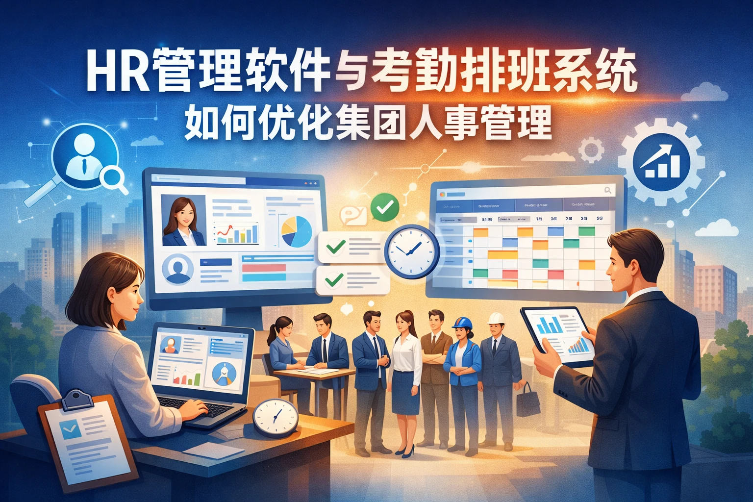 HR管理软件与考勤排班系统如何优化集团人事管理