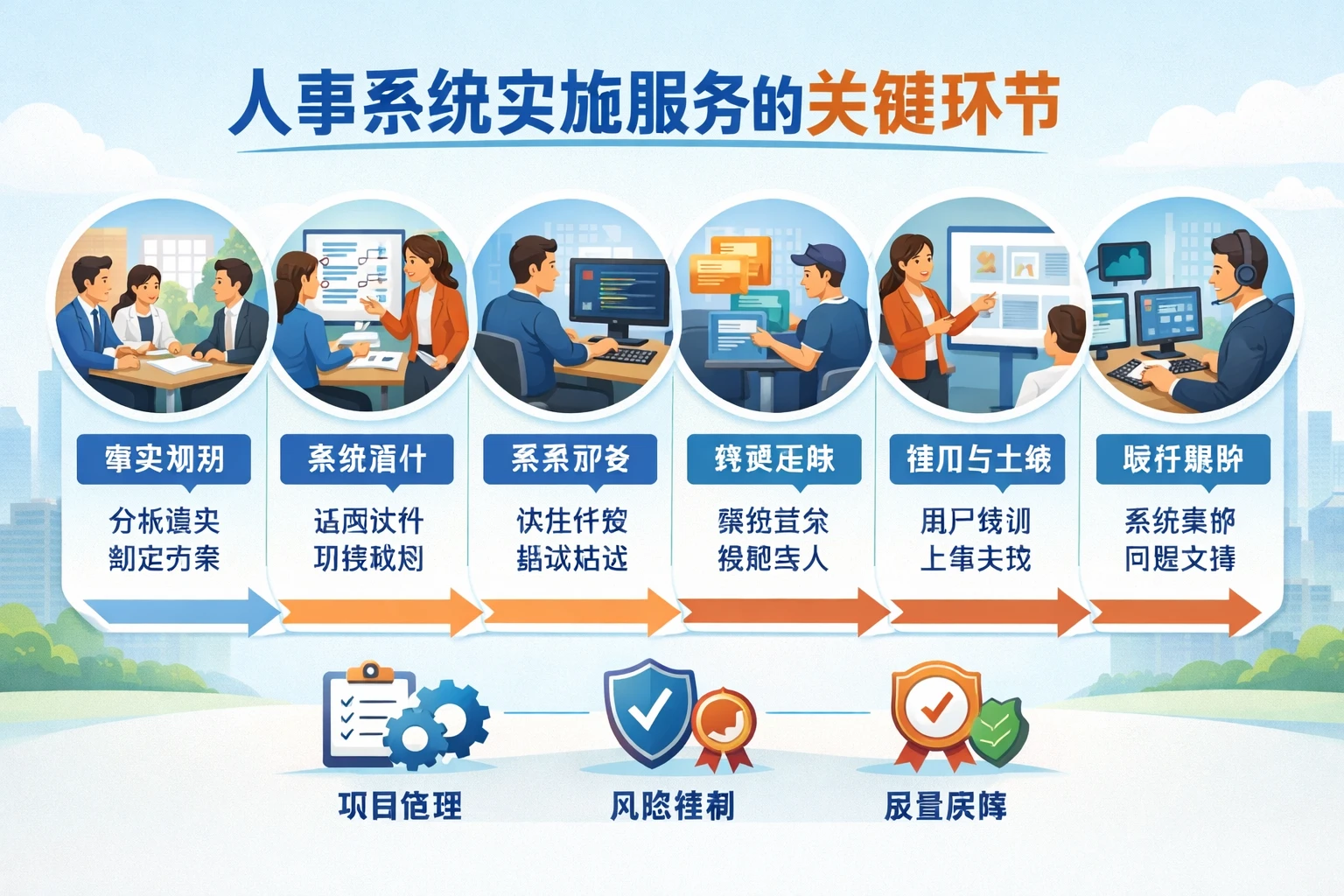 人事系统实施服务的关键环节
