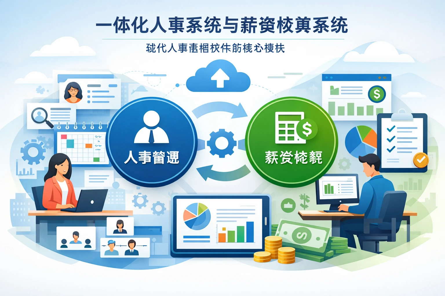 一体化人事系统与薪资核算系统：现代人事管理软件的核心模块