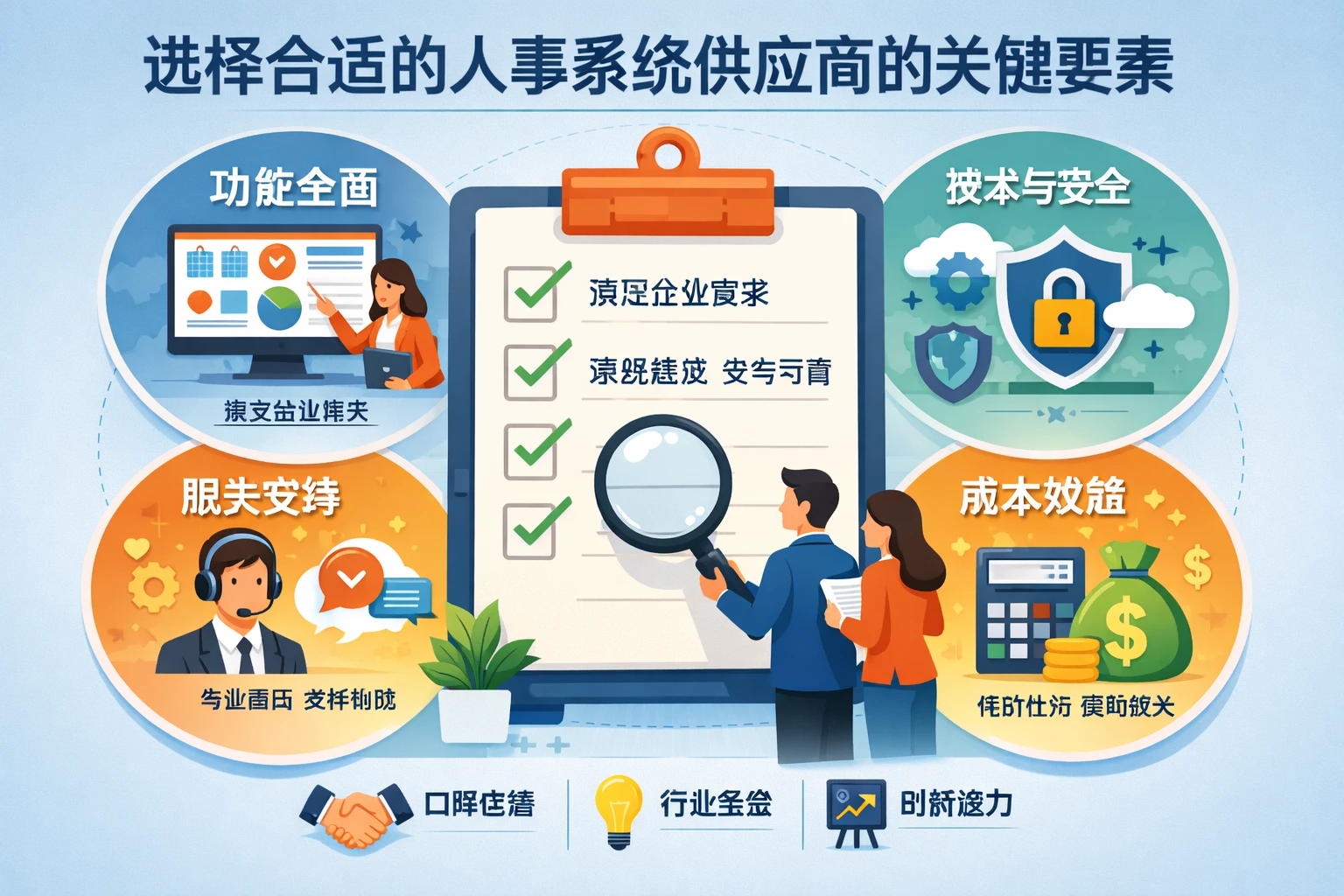 选择合适的人事系统供应商的关键要素