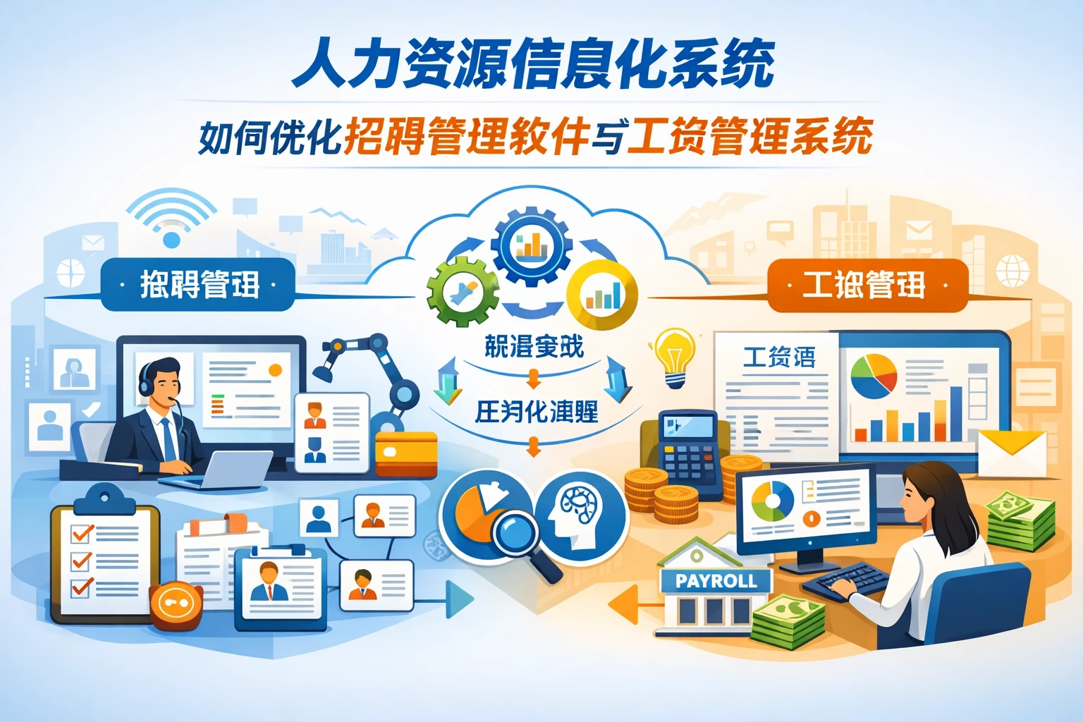 人力资源信息化系统如何优化招聘管理软件与工资管理系统