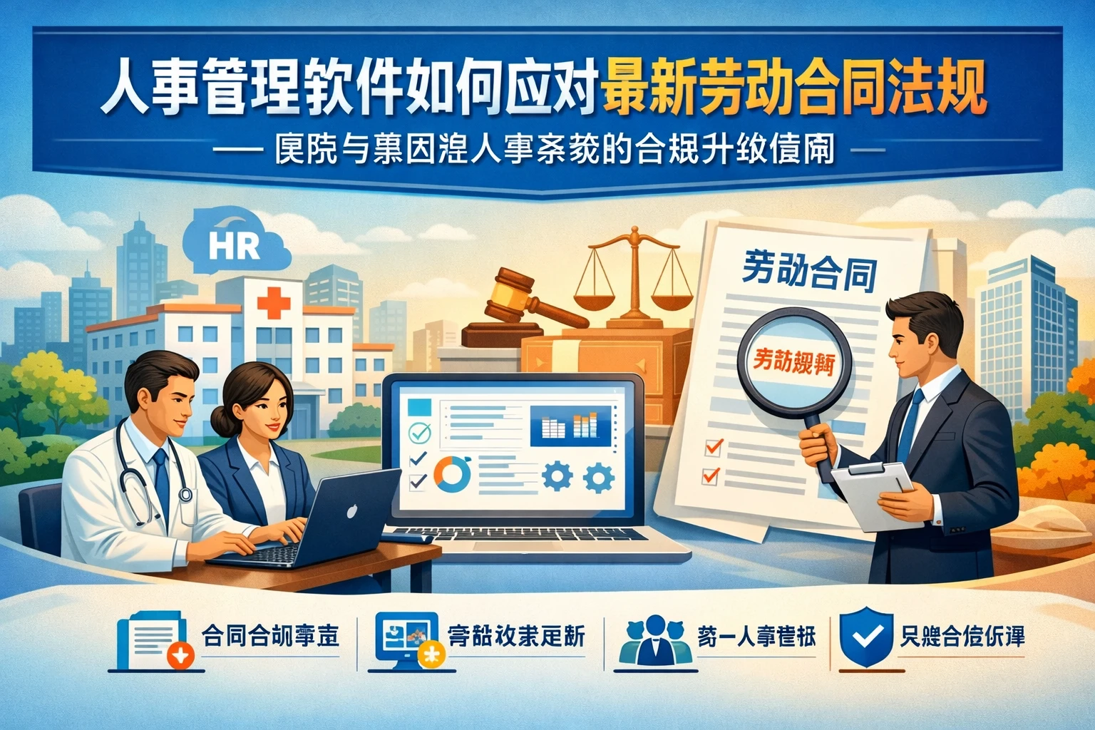 人事管理软件如何应对最新劳动合同法规——医院与集团型人事系统的合规升级指南
