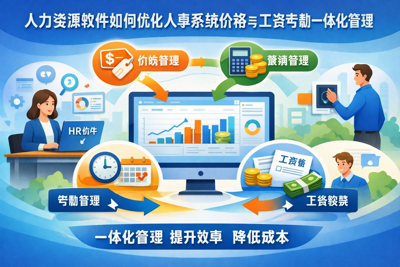 人力资源软件如何优化人事系统价格与工资考勤一体化管理