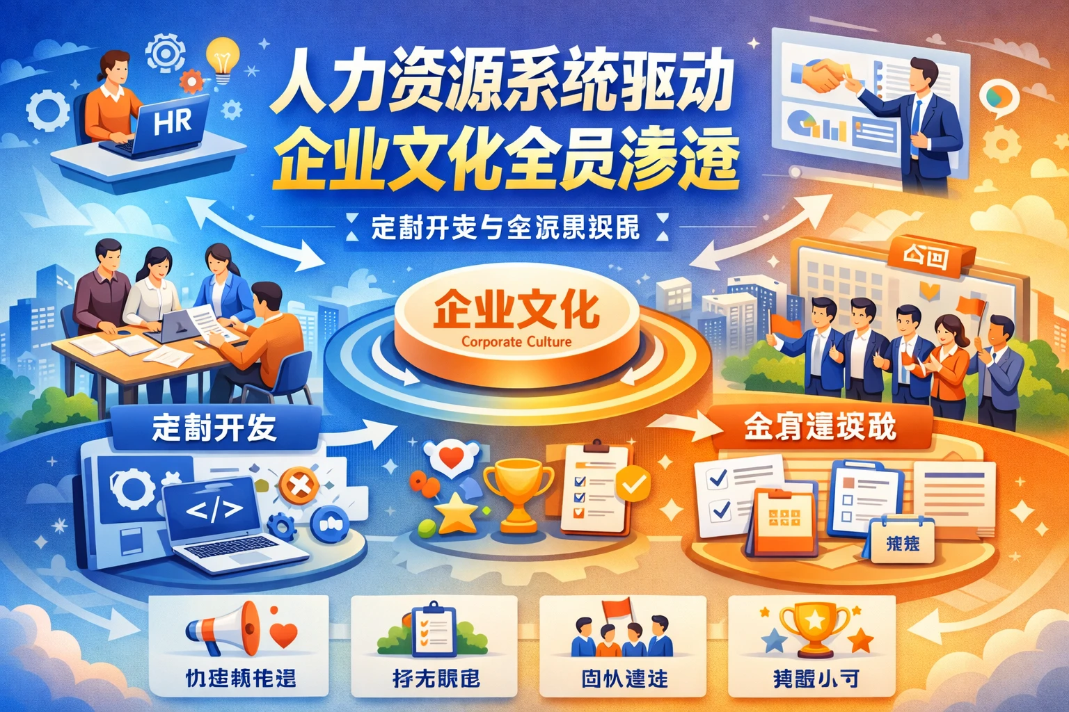 人力资源系统驱动企业文化全员渗透：定制开发与全流程实践