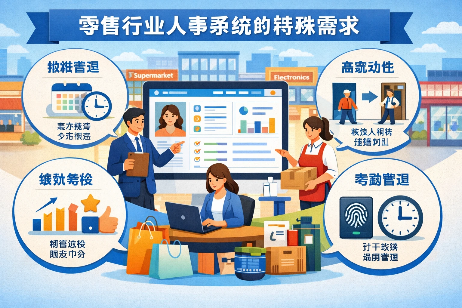 零售行业人事系统的特殊需求