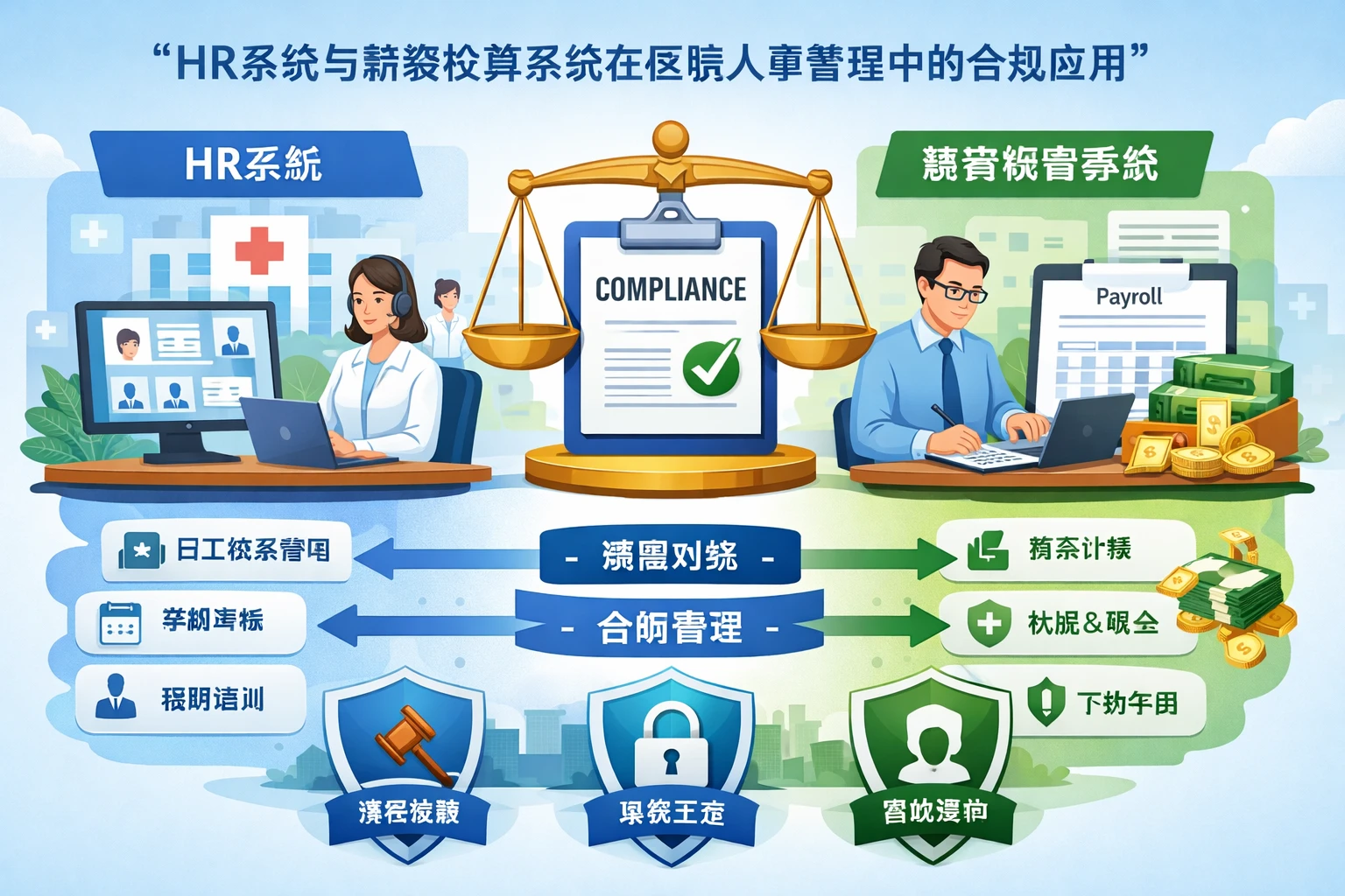 HR系统与薪资核算系统在医院人事管理中的合规应用