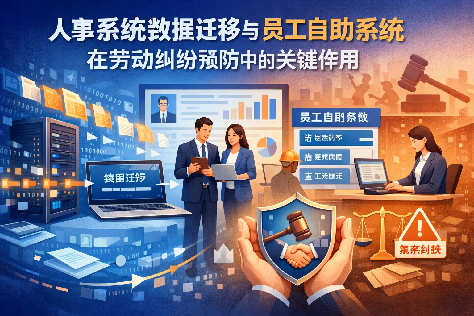 人事系统数据迁移与员工自助系统在劳动纠纷预防中的关键作用