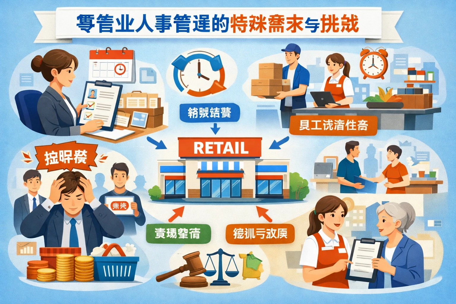 零售业人事管理的特殊需求与挑战