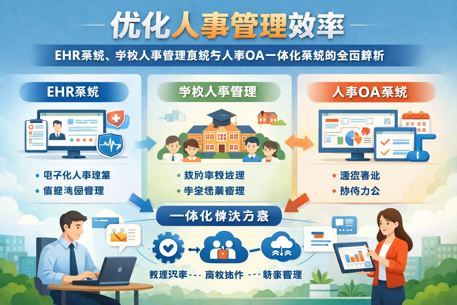 优化人事管理效率：EHR系统、学校人事管理系统与人事OA一体化系统的全面解析