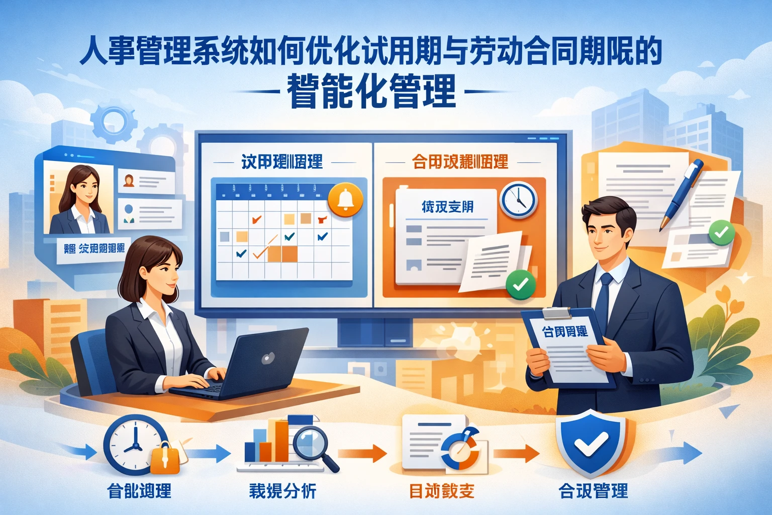 人事管理系统如何优化试用期与劳动合同期限的智能化管理