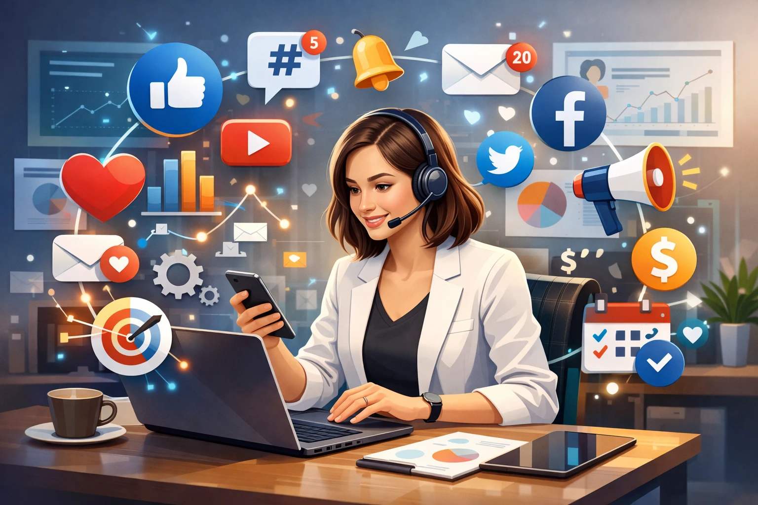 社交媒体平台的专业运营