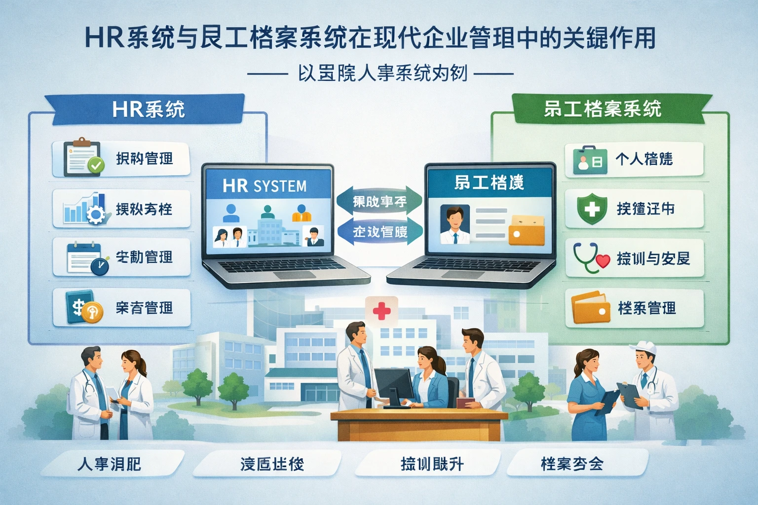 HR系统与员工档案系统在现代企业管理中的关键作用——以医院人事系统为例