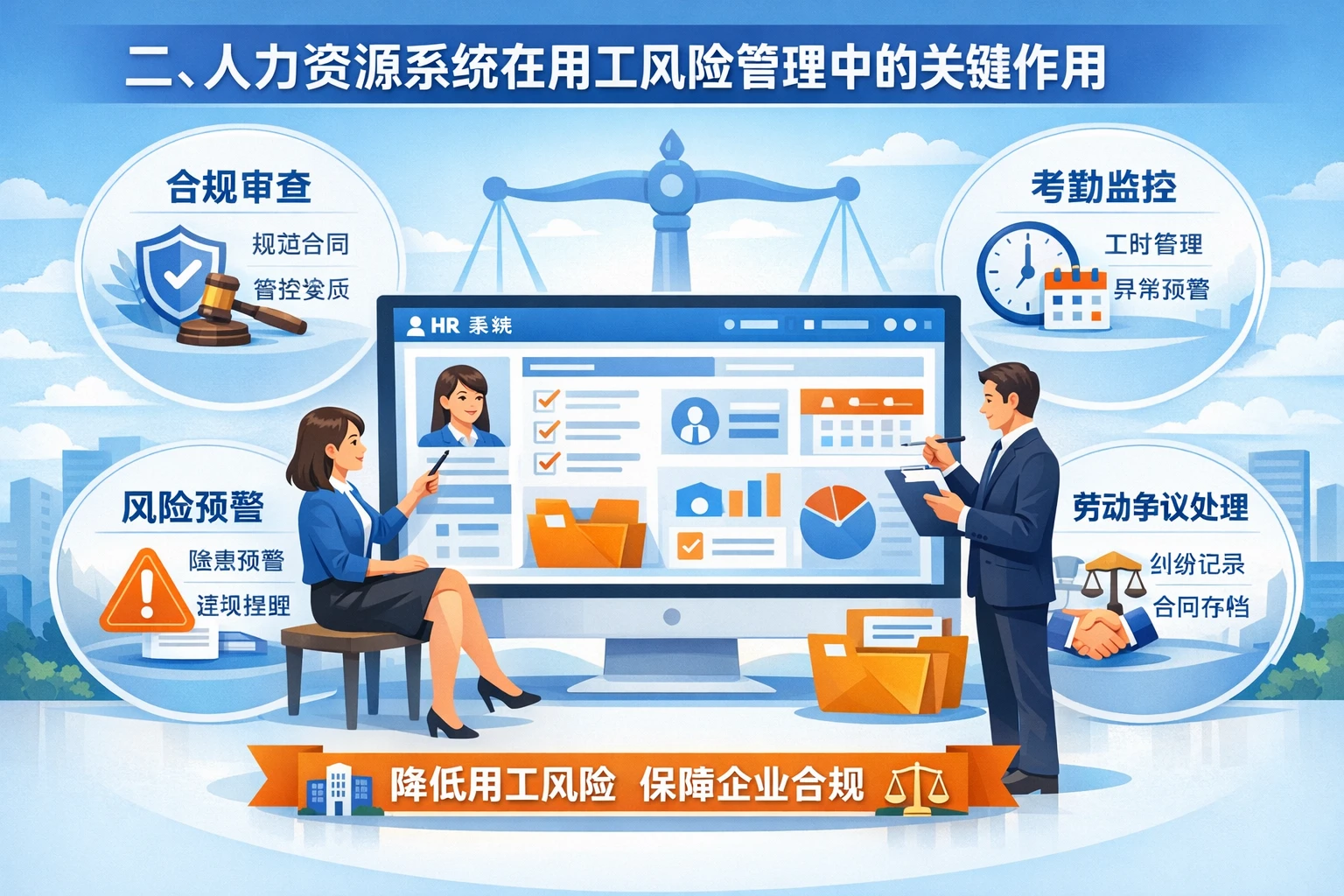 二、人力资源系统在用工风险管理中的关键作用