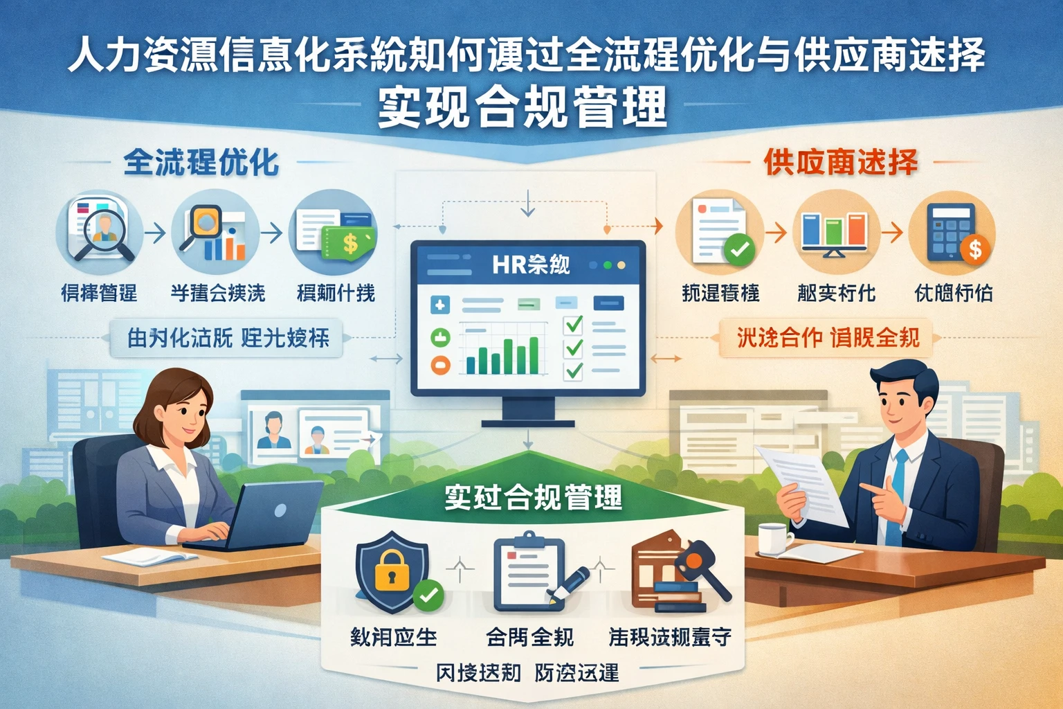 人力资源信息化系统如何通过全流程优化与供应商选择实现合规管理
