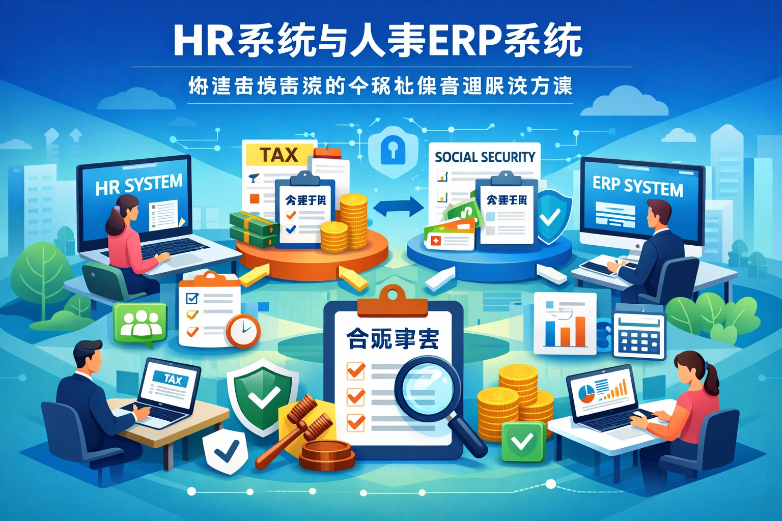 HR系统与人事ERP系统：构建合规高效的个税社保管理解决方案