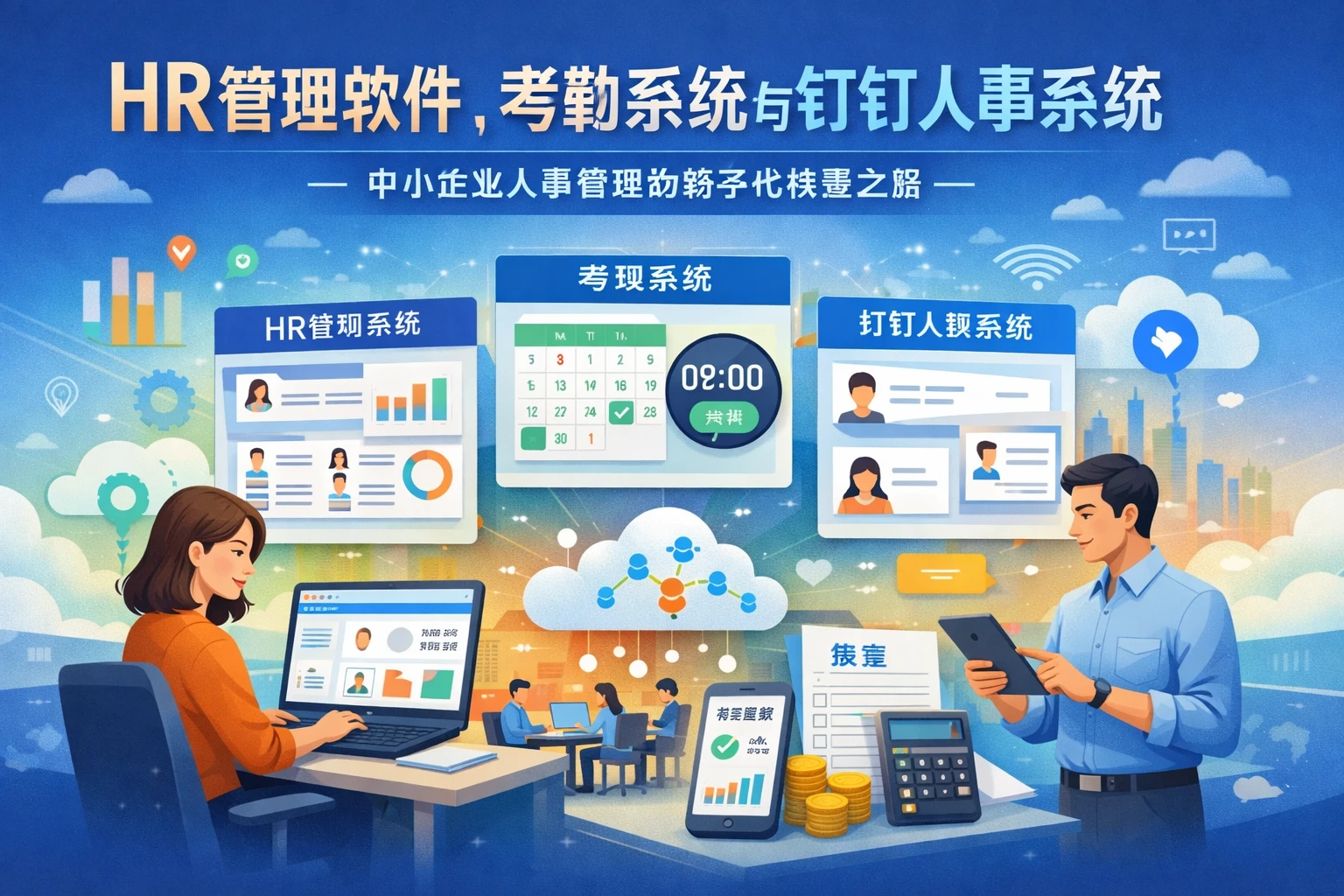 HR管理软件、考勤系统与钉钉人事系统：中小企业人事管理的数字化转型之路