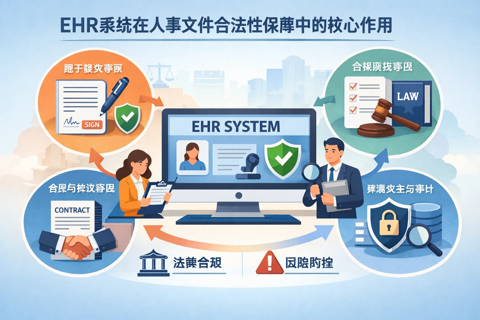 EHR系统在人事文件合法性保障中的核心作用